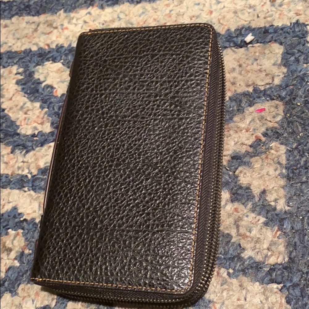 Coach Travel Organizer Double Zip Accordion Wallet